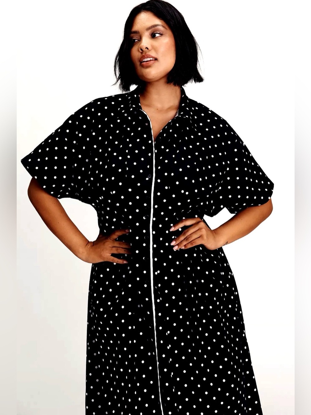 Anthropologie The Tobie Shirt Dress by Exquise Size M - Picture 2 of 9